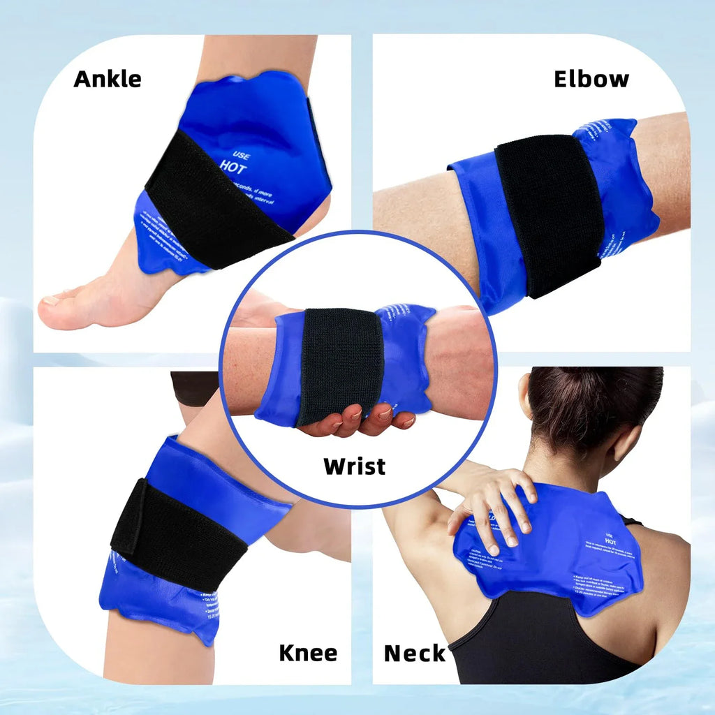 Chevillère avec Poche de Gel — Thérapie Chaud/Froid pour Blessures Sportives
