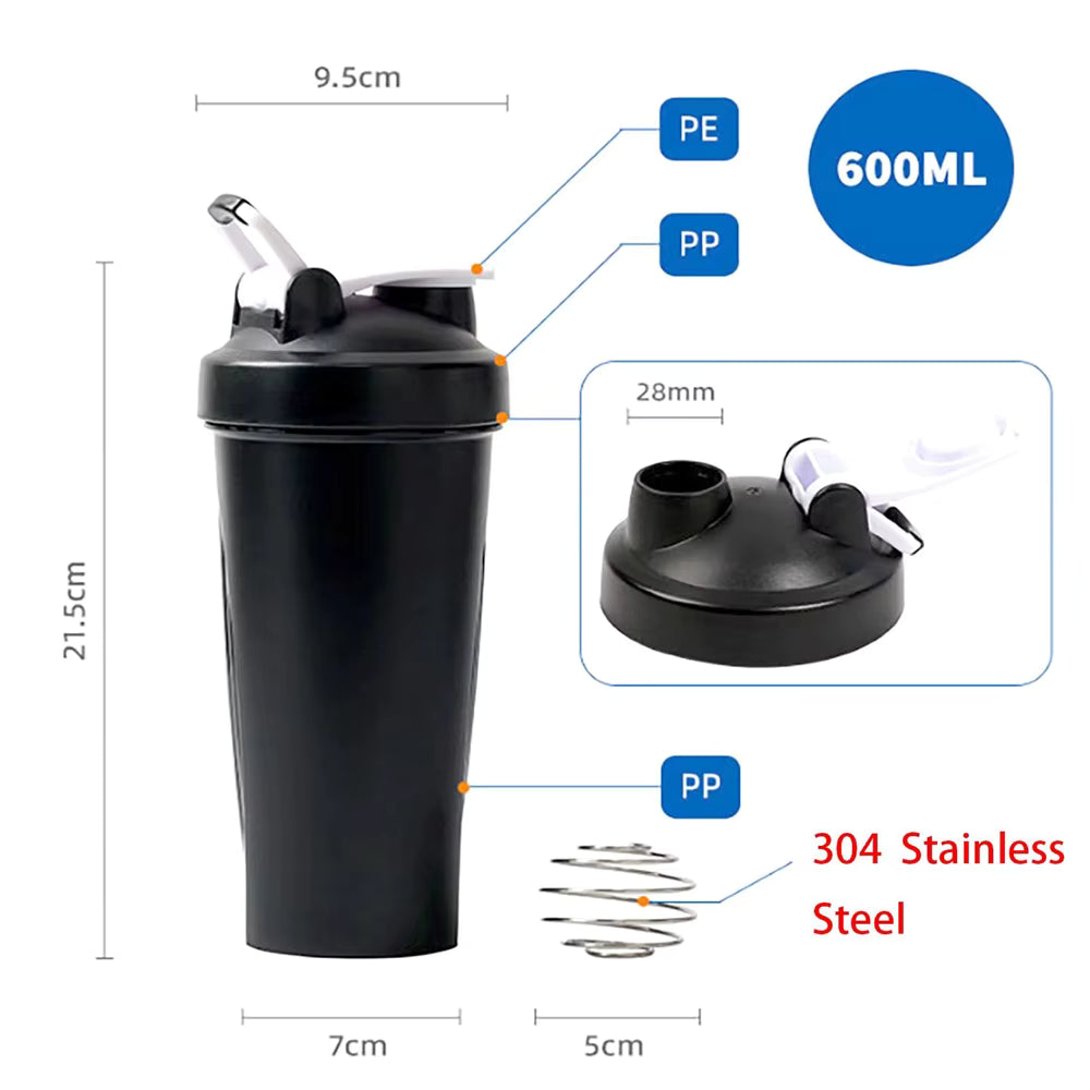 Shaker de Sport 600ml — Hydratation & Boissons Protéinées