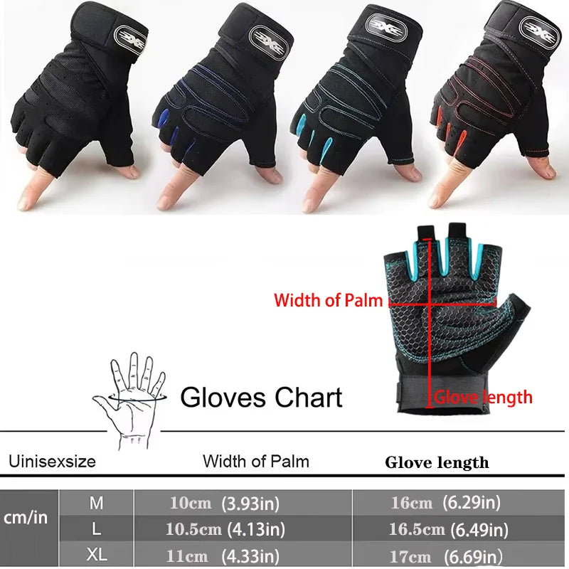 Fitness Gloves with Wrist Support — Protection & Grip