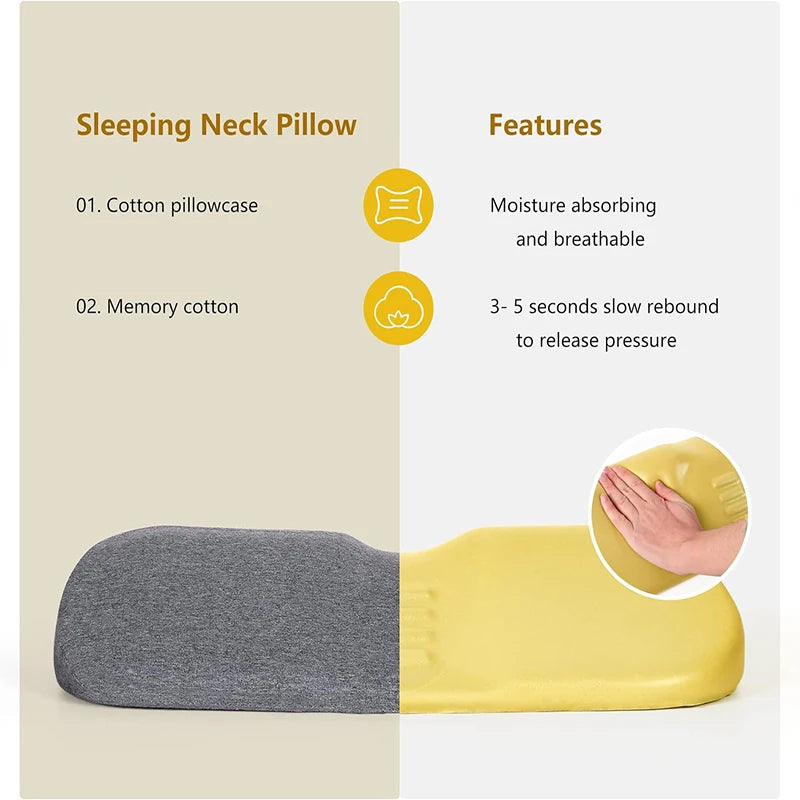 Memory Foam Cervical Pillow — Neck Comfort & Support