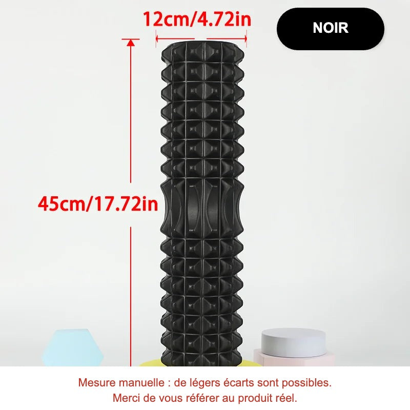 Rouleau de massage noir 45cm (FR)