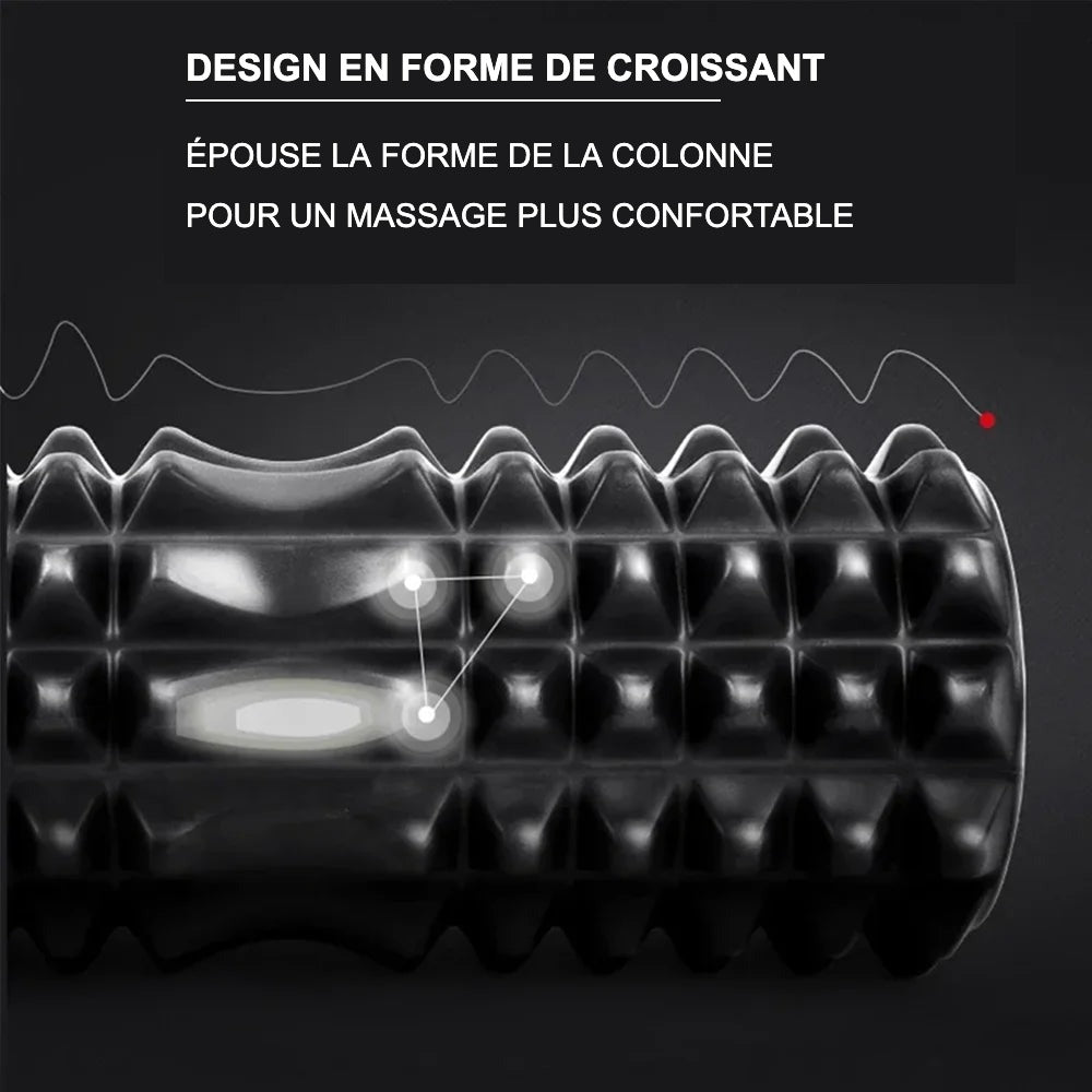 Rouleau de massage - design en forme de croissant (FR)
