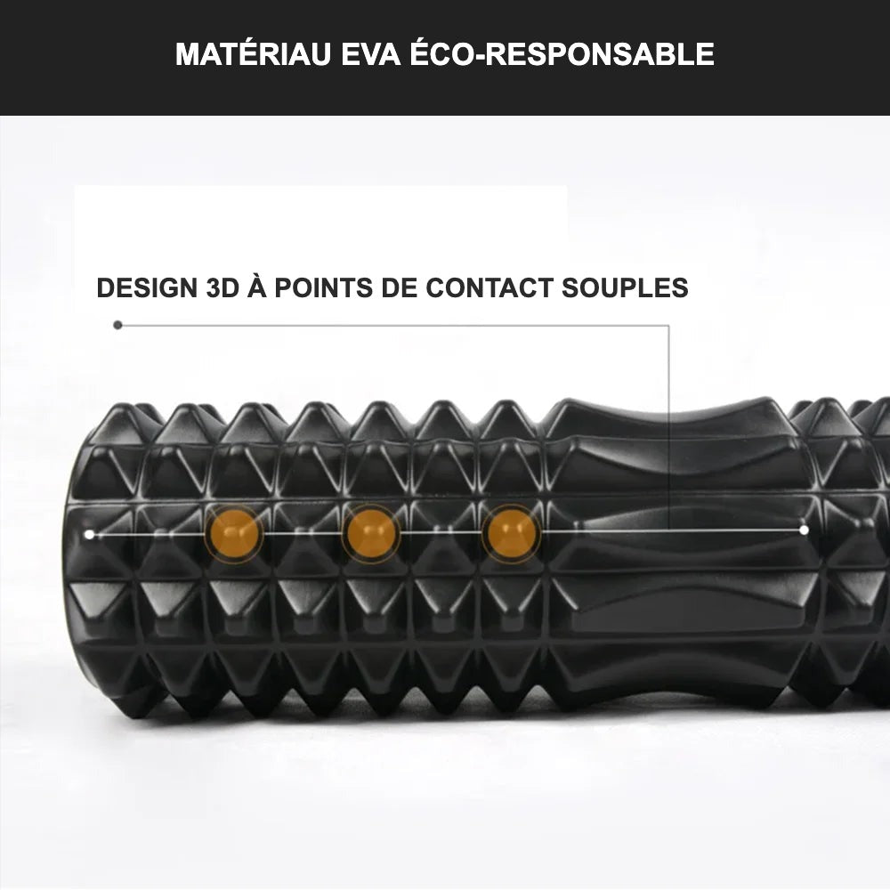 Rouleau de massage - matériau EVA éco-responsable (FR)