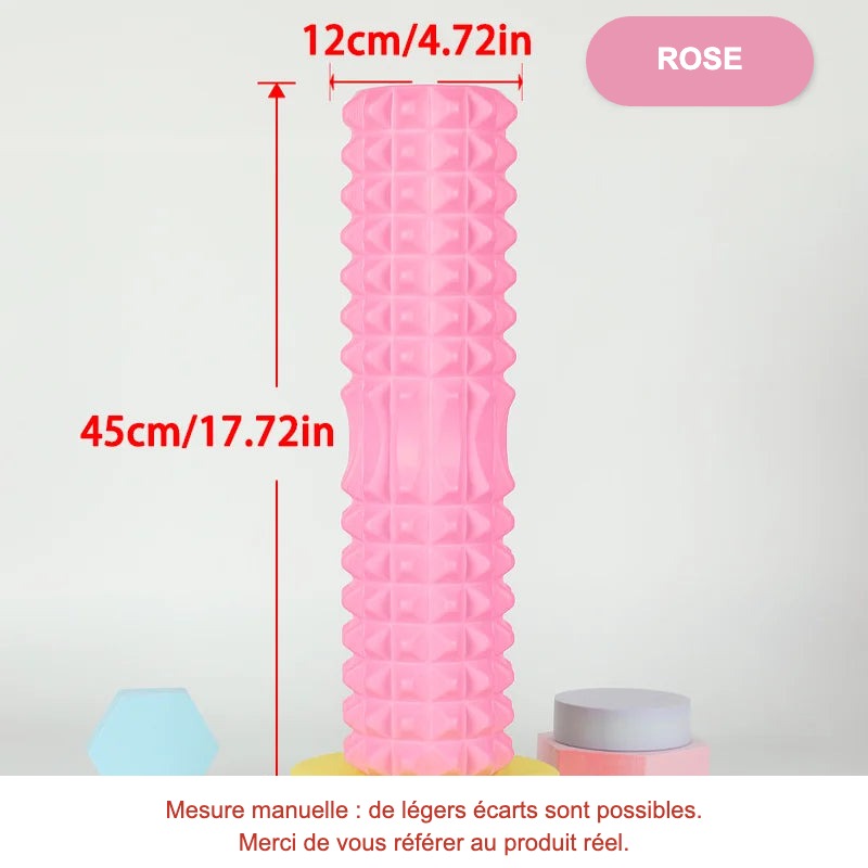 Rouleau de massage rose 45cm (FR)