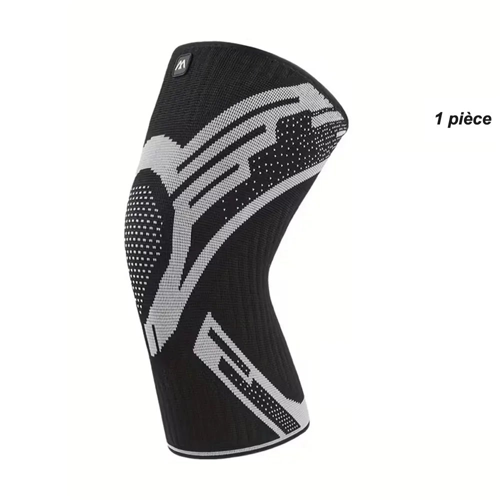Genouillère de compression noire - 1 pièce