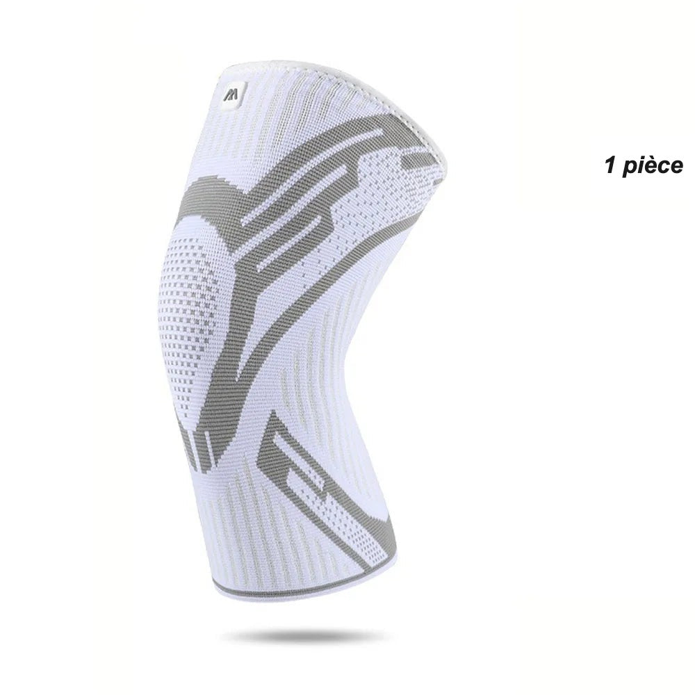 Genouillère de compression blanche - 1 pièce