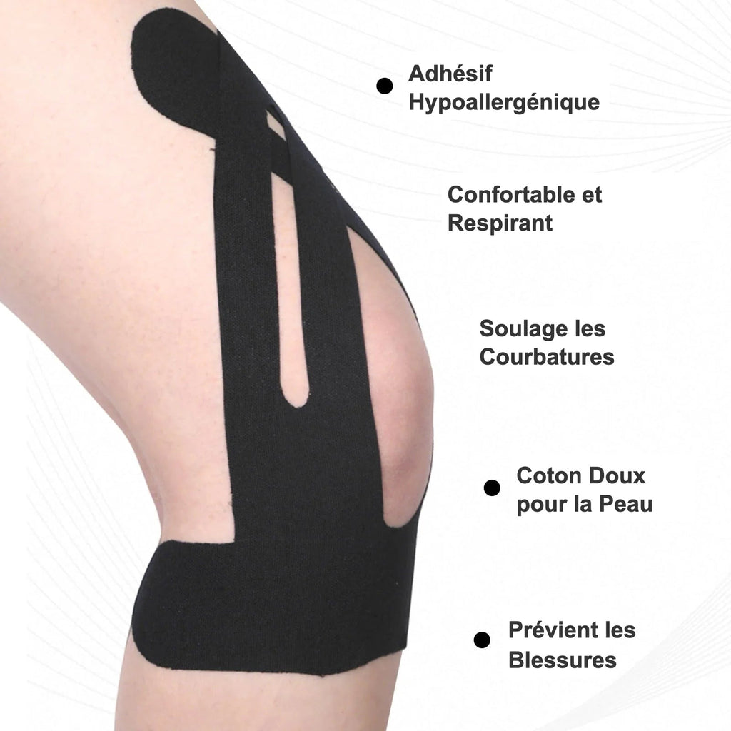 Adhésif Hypoallergénique, Confortable et Respirant, Soulage les Courbatures, Coton Doux pour la Peau, Prévient les Blessures